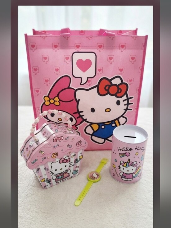 Hello Kitty Handbags - Hello Kitty Sanrio Pink Gift Set - Cute Character Accessories Bundle